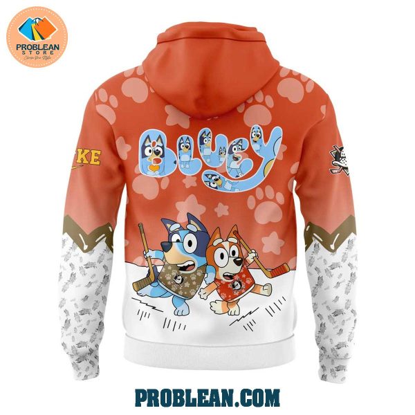 Anaheim Ducks Bluey and Bingo Hoodie T Shirt