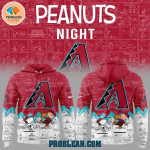 Arizona Diamondbacks 75th Anniversary Of Peanuts Hoodie T Shirt