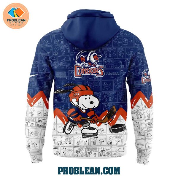 Bakersfield Condors 75th Anniversary Snoopy Peanuts Hoodie T Shirt