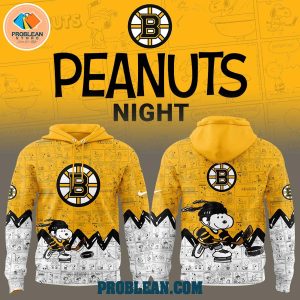 Boston Bruins 75th Anniversary Snoopy Peanuts Hoodie T Shirt