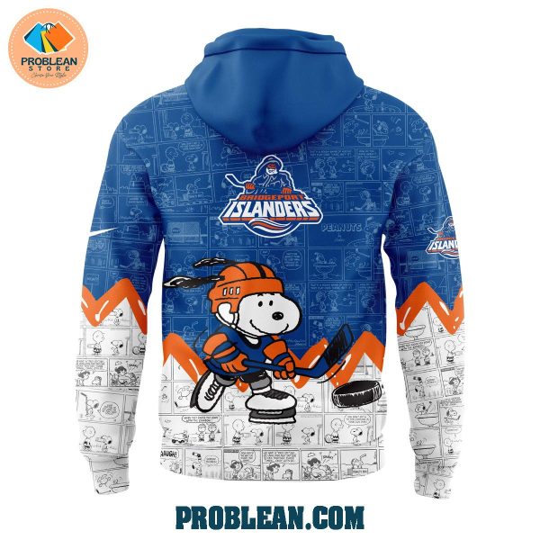 Bridgeport Islanders 75th Anniversary Snoopy Peanuts Hoodie T Shirt