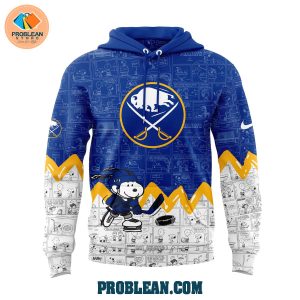 Buffalo Sabres 75th Anniversary Of Peanuts Hoodie T Shirt