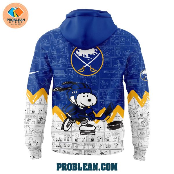 Buffalo Sabres 75th Anniversary Of Peanuts Hoodie T Shirt