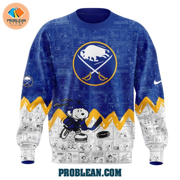 Buffalo Sabres 75th Anniversary Of Peanuts Hoodie T Shirt