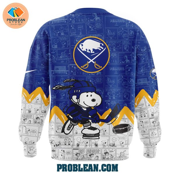 Buffalo Sabres 75th Anniversary Of Peanuts Hoodie T Shirt