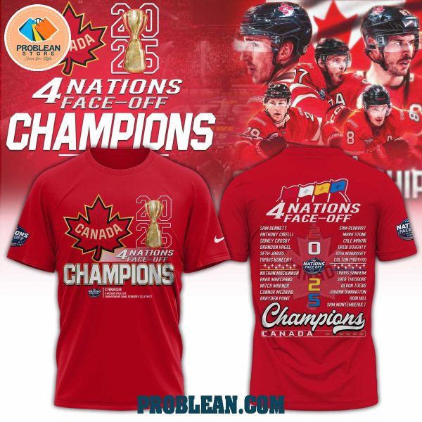 Canada Hockey 2025 Nations Face Off Champions Hoodie T Shirt