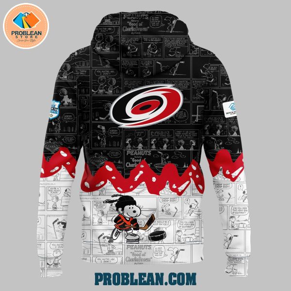 Carolina Hurricanes 75th Anniversary Snoopy Peanuts Hoodie T Shirt