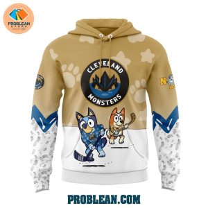 Cleveland Monsters Bluey and Bingo Hoodie T Shirt