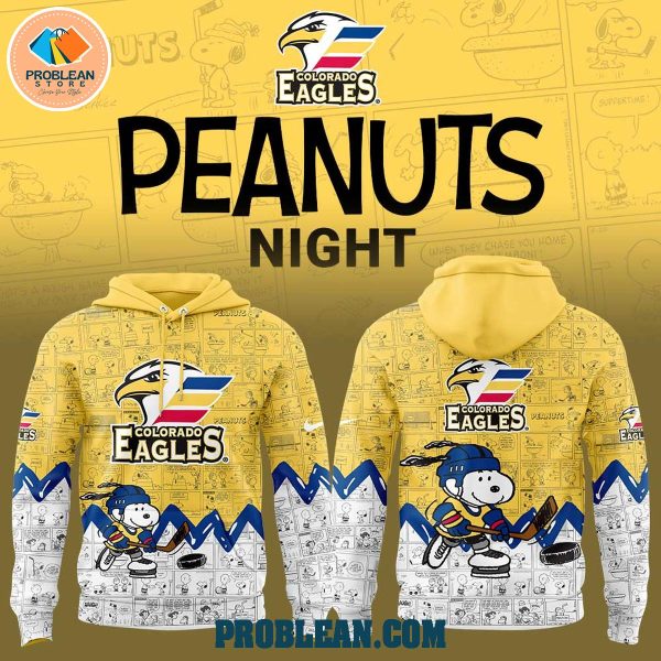 Colorado Eagles 75th Anniversary Snoopy Peanuts Hoodie T Shirt