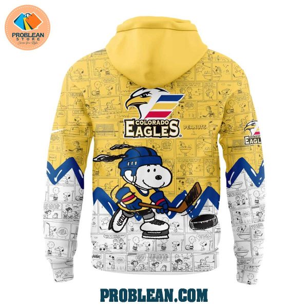 Colorado Eagles 75th Anniversary Snoopy Peanuts Hoodie T Shirt