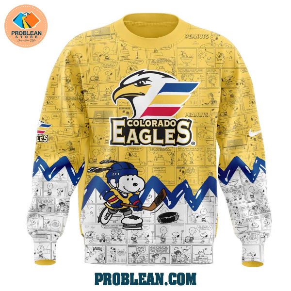 Colorado Eagles 75th Anniversary Snoopy Peanuts Hoodie T Shirt