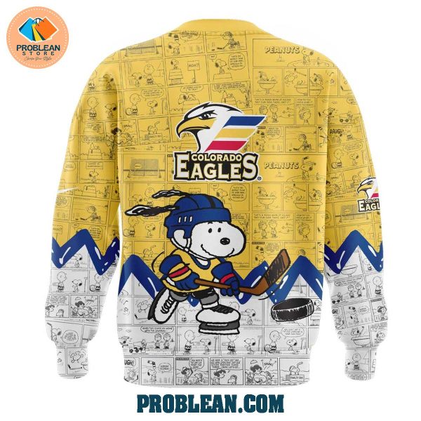 Colorado Eagles 75th Anniversary Snoopy Peanuts Hoodie T Shirt