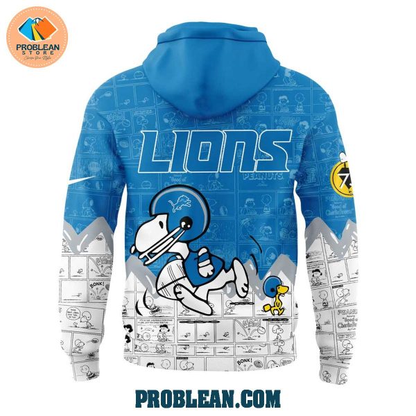 Detroit Lions 75 Years Of Peanuts Hoodie T Shirt