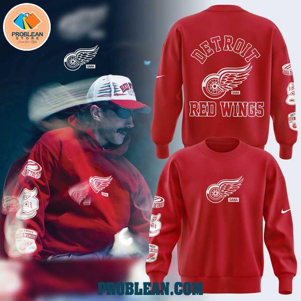 Detroit Red Wings Sana Red Hoodie T Shirt