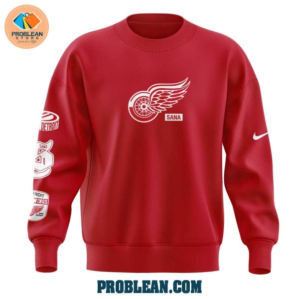 Detroit Red Wings Sana Red Hoodie T Shirt