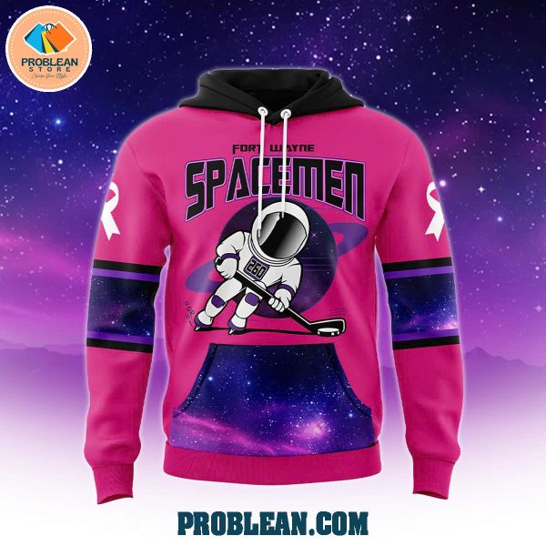 Fort Wayne Spacemen Breast Cancer Jersey Hoodie T Shirt