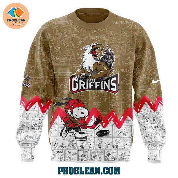 Grand Rapids Griffins 75th Anniversary Snoopy Peanuts Hoodie T Shirt