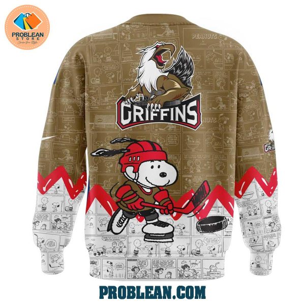 Grand Rapids Griffins 75th Anniversary Snoopy Peanuts Hoodie T Shirt