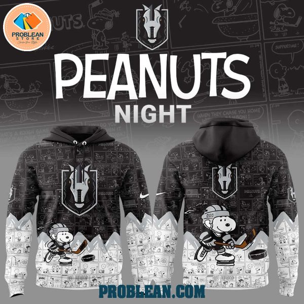 Henderson Silver Knights 75th Anniversary Snoopy Peanuts Hoodie T Shirt