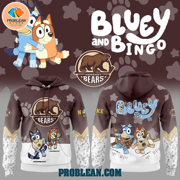 Hershey Bears Bluey and Bingo Hoodie T Shirt