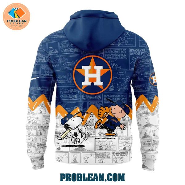 Houston Astros 75th Anniversary Snoopy Peanuts Hoodie T Shirt