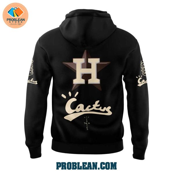 Houston Astros Cactus Jack Foundation Black Hoodie T Shirt