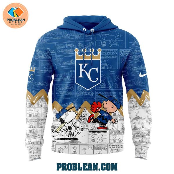 Kansas City Royals 75th Anniversary Of Peanuts Hoodie T Shirt