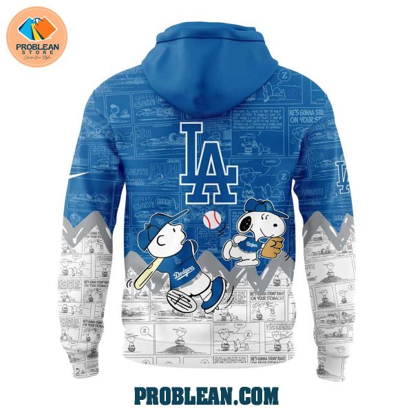 Los Angeles Dodgers 75th Anniversary Of Peanuts Hoodie T Shirt