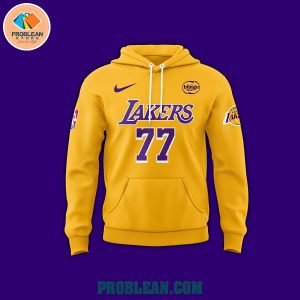 Los Angeles Lakers x Lake Show Luka Doncic Gold Hoodie