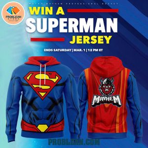 Macon Mayhem x Supper Man Jersey Hoodie T Shirt