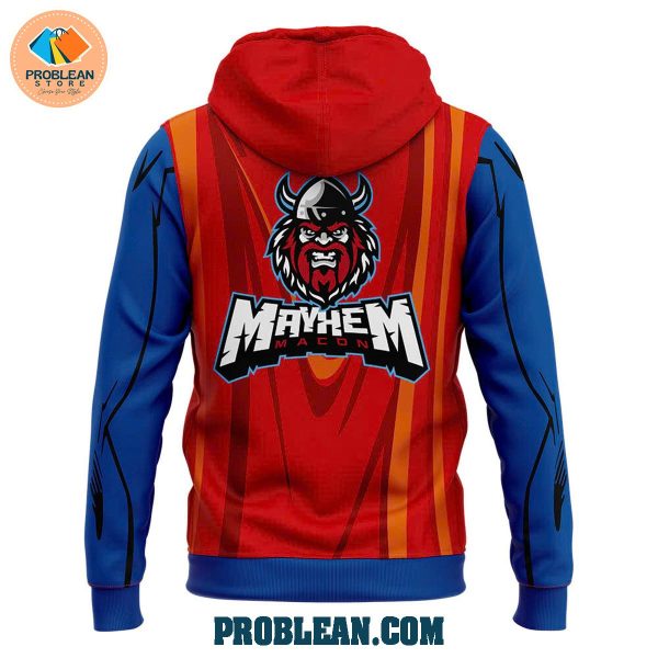 Macon Mayhem x Supper Man Jersey Hoodie T Shirt