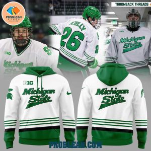 Michigan State Hockey Kelly Greens Uniform Hoodie T Shirt