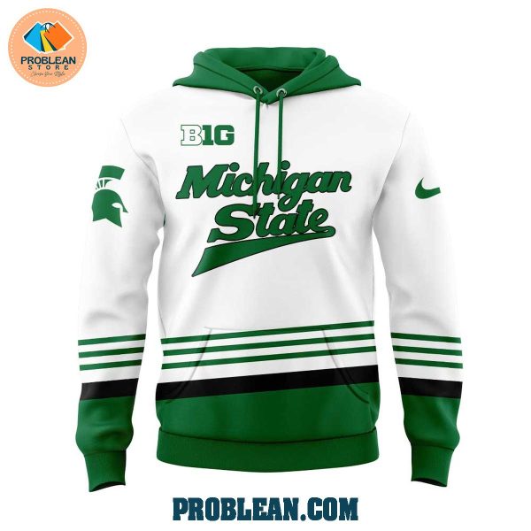 Michigan State Hockey Kelly Greens Uniform Hoodie T Shirt