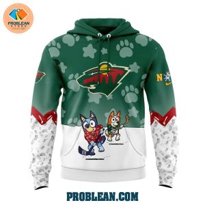 Minnesota Wild Bluey and Bingo Hoodie T Shirt