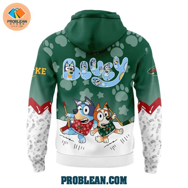 Minnesota Wild Bluey and Bingo Hoodie T Shirt