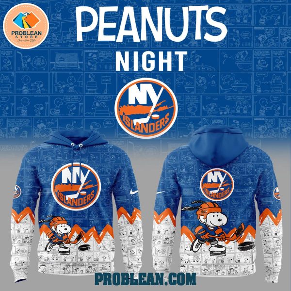 New York Islanders 75th Anniversary Of Peanuts Hoodie T Shirt