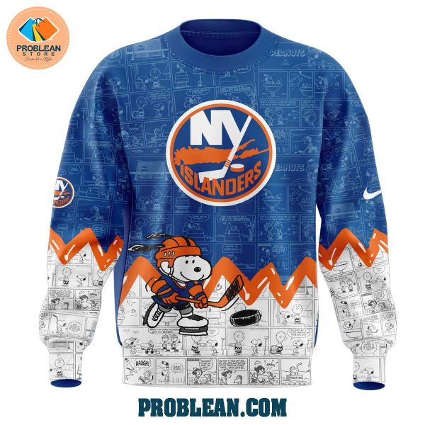 New York Islanders 75th Anniversary Of Peanuts Hoodie T Shirt