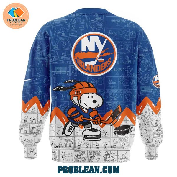 New York Islanders 75th Anniversary Of Peanuts Hoodie T Shirt