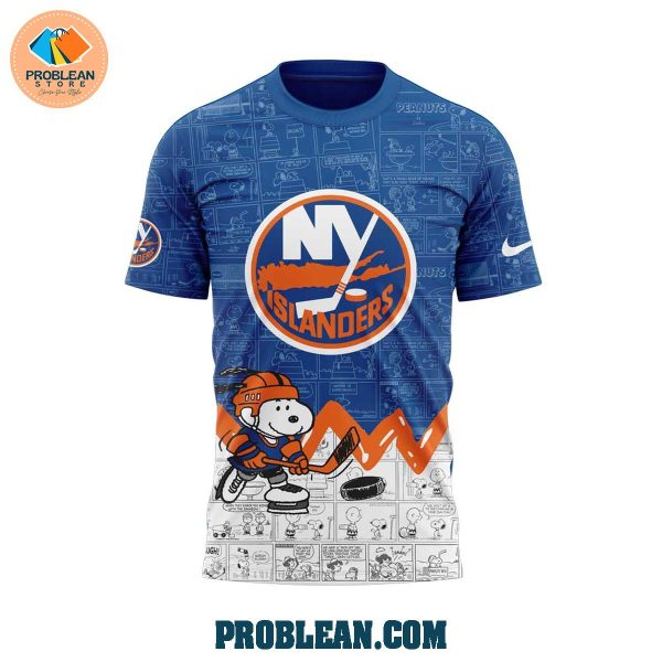 New York Islanders 75th Anniversary Of Peanuts Hoodie T Shirt