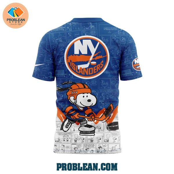 New York Islanders 75th Anniversary Of Peanuts Hoodie T Shirt