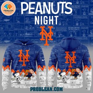 New York Mets 75th Anniversary Snoopy Peanuts Hoodie T Shirt