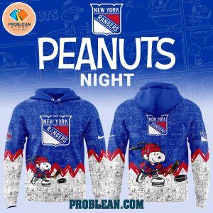 New York Rangers 75th Anniversary Snoopy Peanuts Hoodie T Shirt