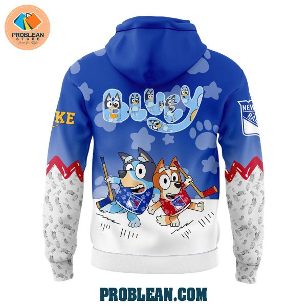 New York Rangers Bluey and Bingo Hoodie T Shirt