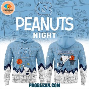 North Carolina Tar Heels Basketball 75th Anniversary Snoopy Peanuts Hoodie T Shirt