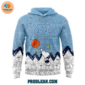 North Carolina Tar Heels Basketball 75th Anniversary Snoopy Peanuts Hoodie T Shirt