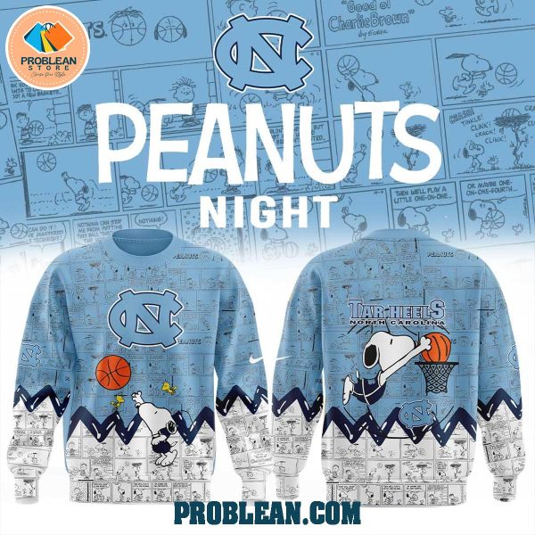 North Carolina Tar Heels Basketball 75th Anniversary Snoopy Peanuts Hoodie T Shirt