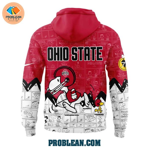 Ohio State Buckeyes 75 Years Of Peanuts Hoodie T Shirt