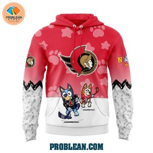 Ottawa Senators Bluey and Bingo Hoodie T Shirt