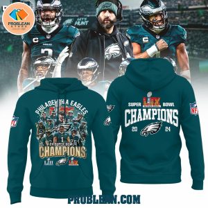 Philadelphia Eagles 2x Super Bowl Champions Green Hoodie T Shirt