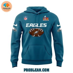 Philadelphia Eagles Super Bowl LIX Game Midnight Green Hoodie T Shirt